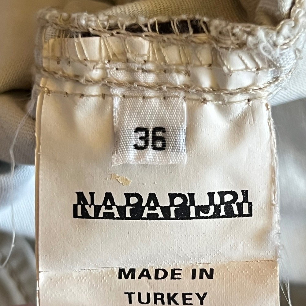 Napapijri Geographic Mens Khaki Beige Cargo Shorts Pockets Casual Size 36 0589 - Picture 5 of 8